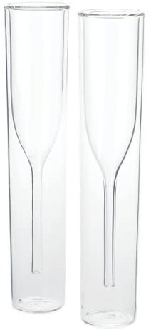 Double-walled Champagne Flutes 2PCS 3
