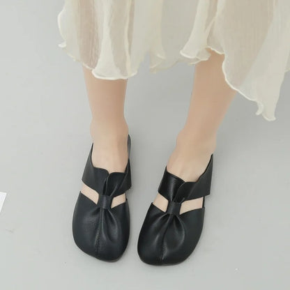 Cut Out Design Flat Mules 3