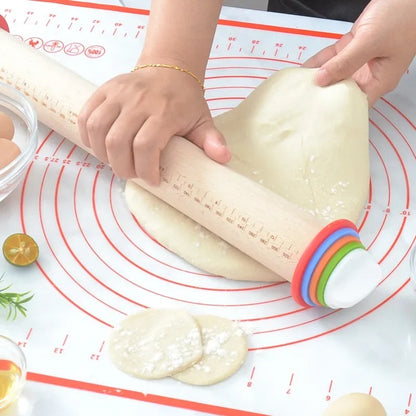 Adjustable Rolling Pin with Thickness Rings 3