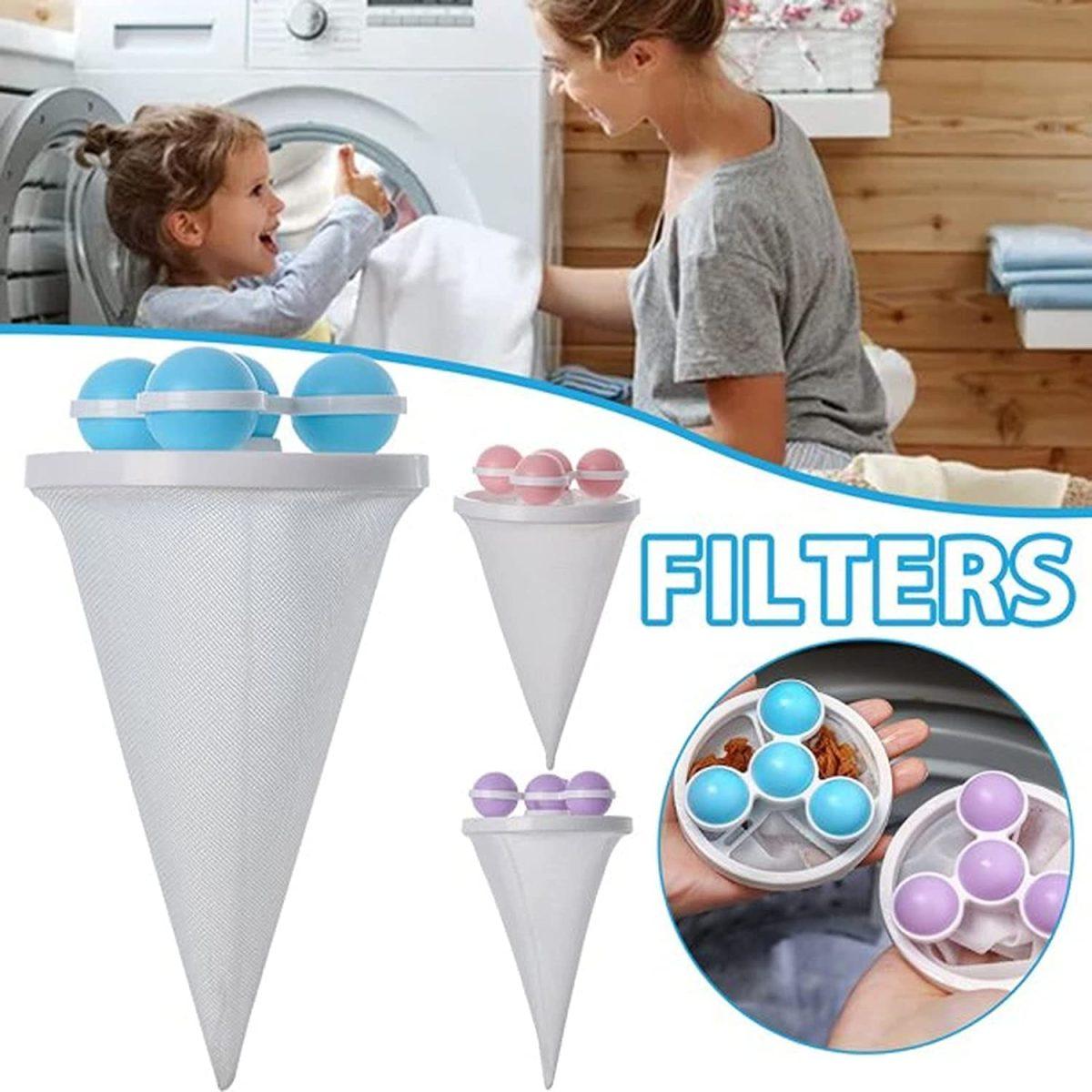 Floating hair filtering mesh removal 3