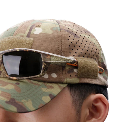 Camouflage Built-in Sunglasses Slot Cap 3