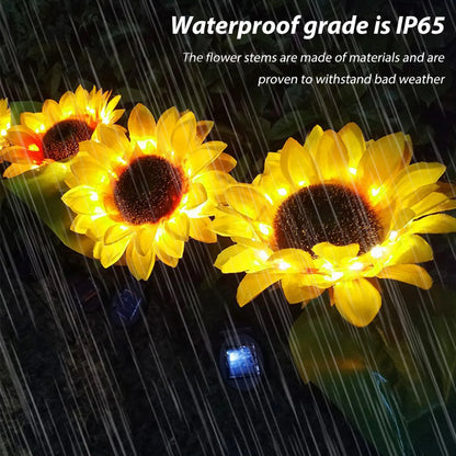 SunGlow Solar Sunflower Garden Lights 3