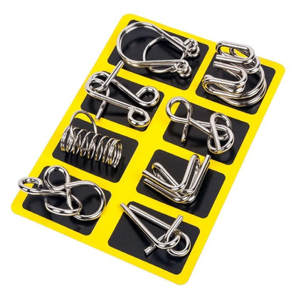 Metal Brain teaser Puzzles Ring Educational Toys 3