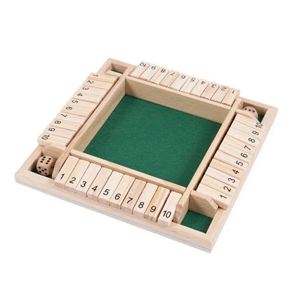 Shut The Box - Wooden Dice Board Family Game 3