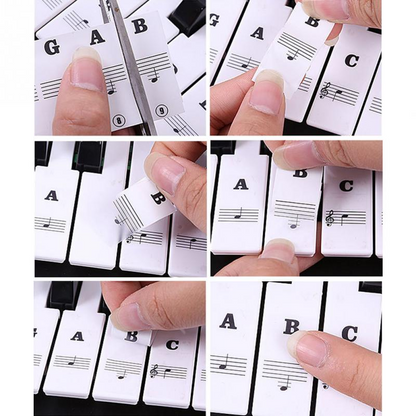 Removable Piano Key Stickers 3
