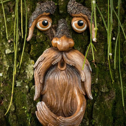 Unique Bird Feeders for Outdoors-Old Man Tree Art 3