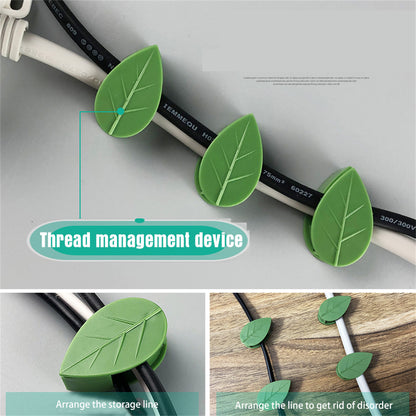 LEAF-SHAPED PLANT  FIXING CLIP 50pcs 3
