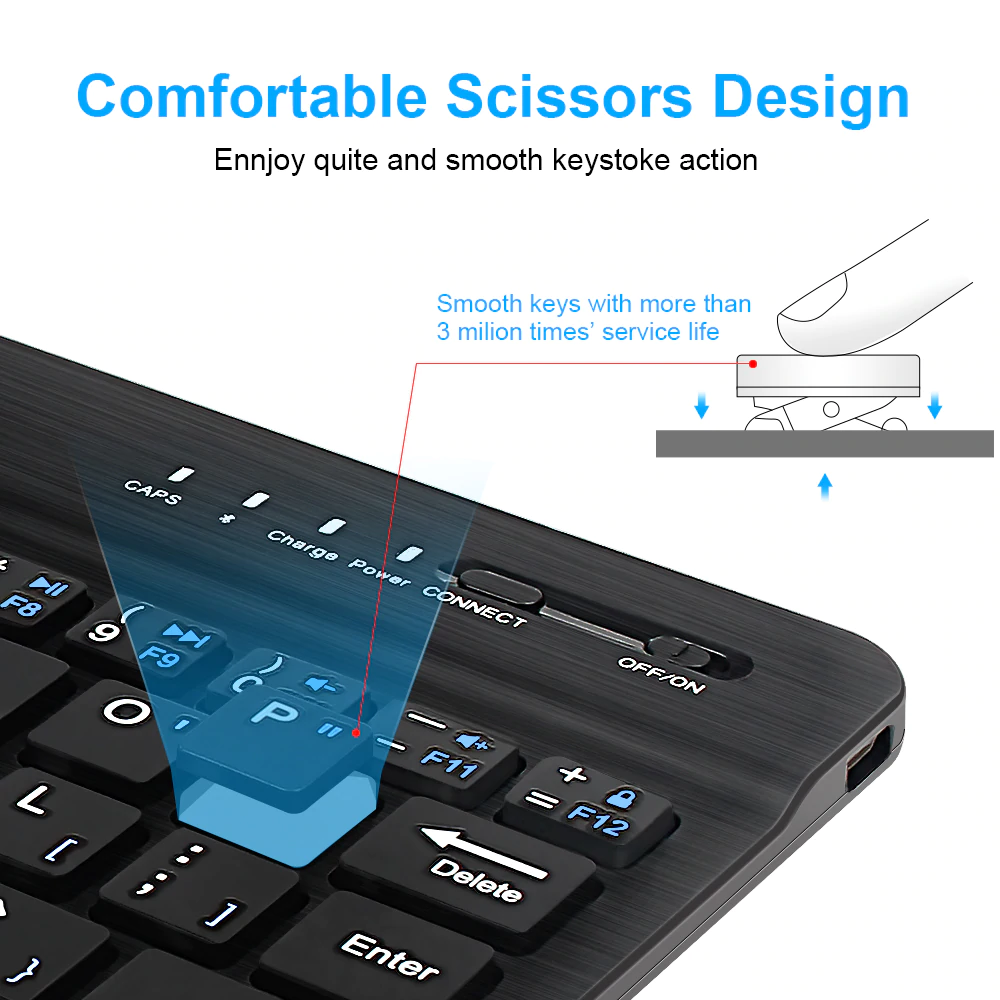 Ultra-Portable Bluetooth Smartphone Keyboard 3