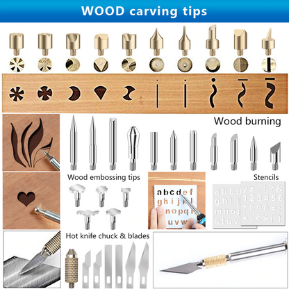 Wood Burning Pyrography Set 3