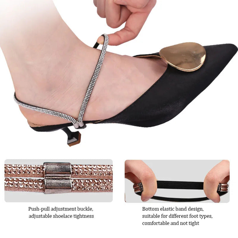 Elastic Detachable High Heels Shoe Straps 3