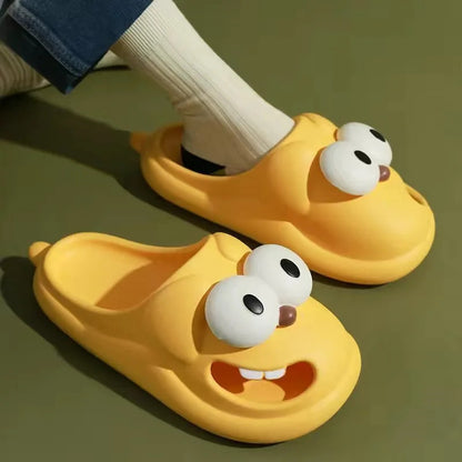 Funny Big Eyes Tongue Kiss Slippers 3