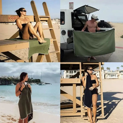Outdoor Magnetic Quick-Drying & Sand-Proof Beach Towel 3