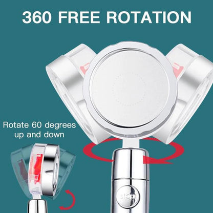 360 Propeller High Pressure Shower Head 3