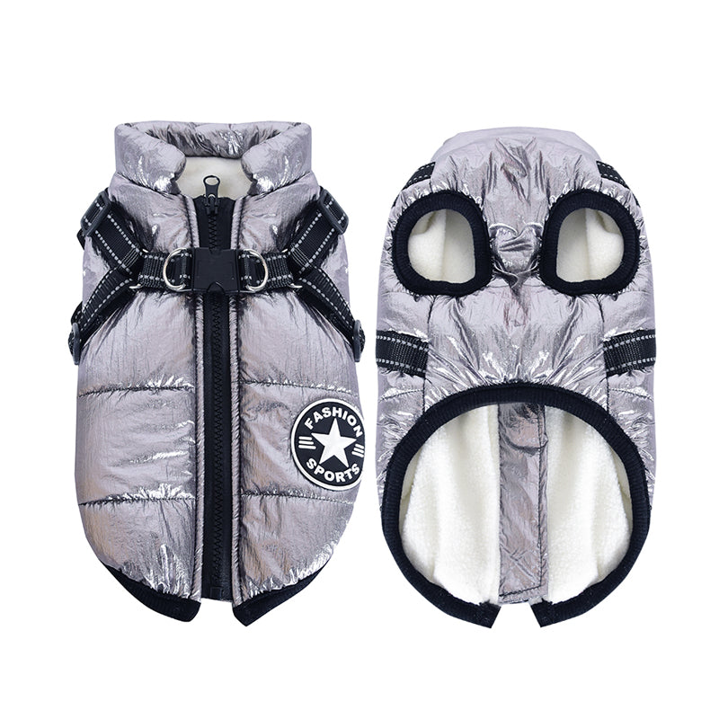 Dog Waterproof Jacket With Harness 3