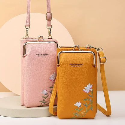 Women Sling Cross-Body Wallet with Mobile Cell Phone Holder 3