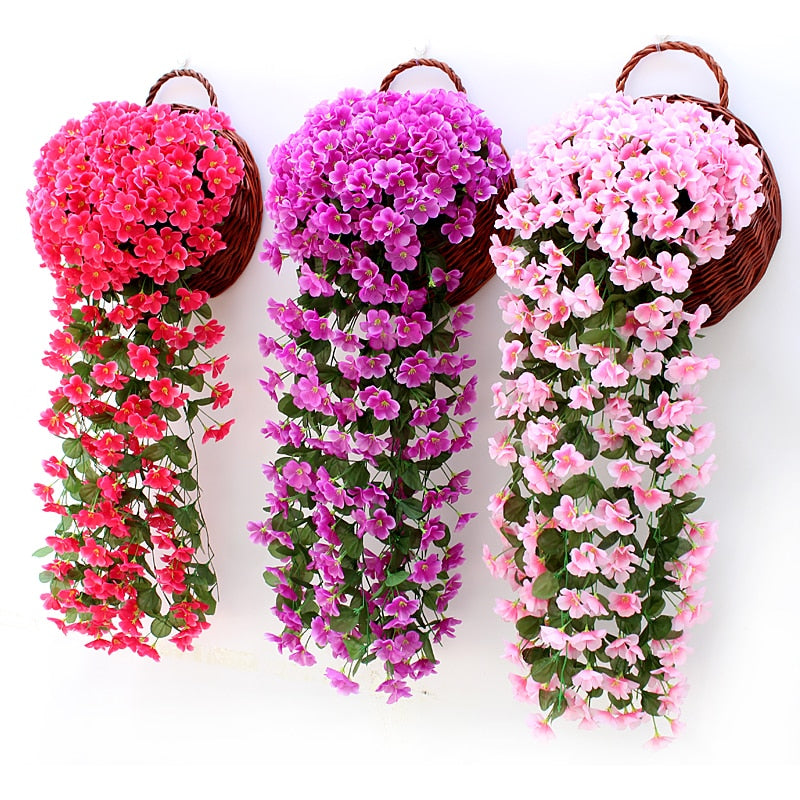 Vivid Artificial Hanging Orchid Bunch 3