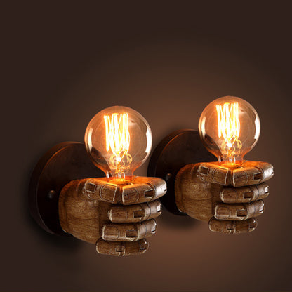 CLASSICAL RESIN FIST WALL LAMPS 3