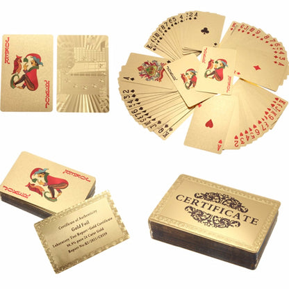24k Gold Foil Playing Cards 3