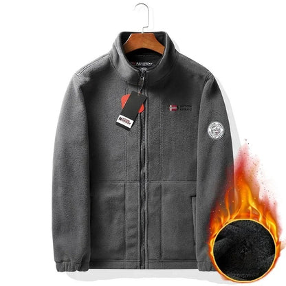 Men’s Double-Layer Fleece Hooded Jacket 3