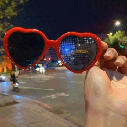 VINTAGE HEART LENSES REFRACTION GLASSES 3