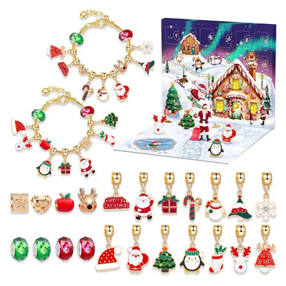 DIY 24 Days Christmas Countdown Calendar Bracelets Set 3