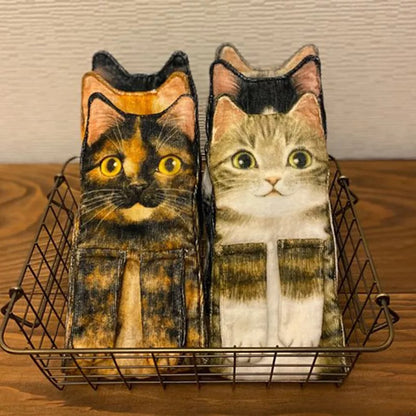 Cat-shaped Hand Towel 3