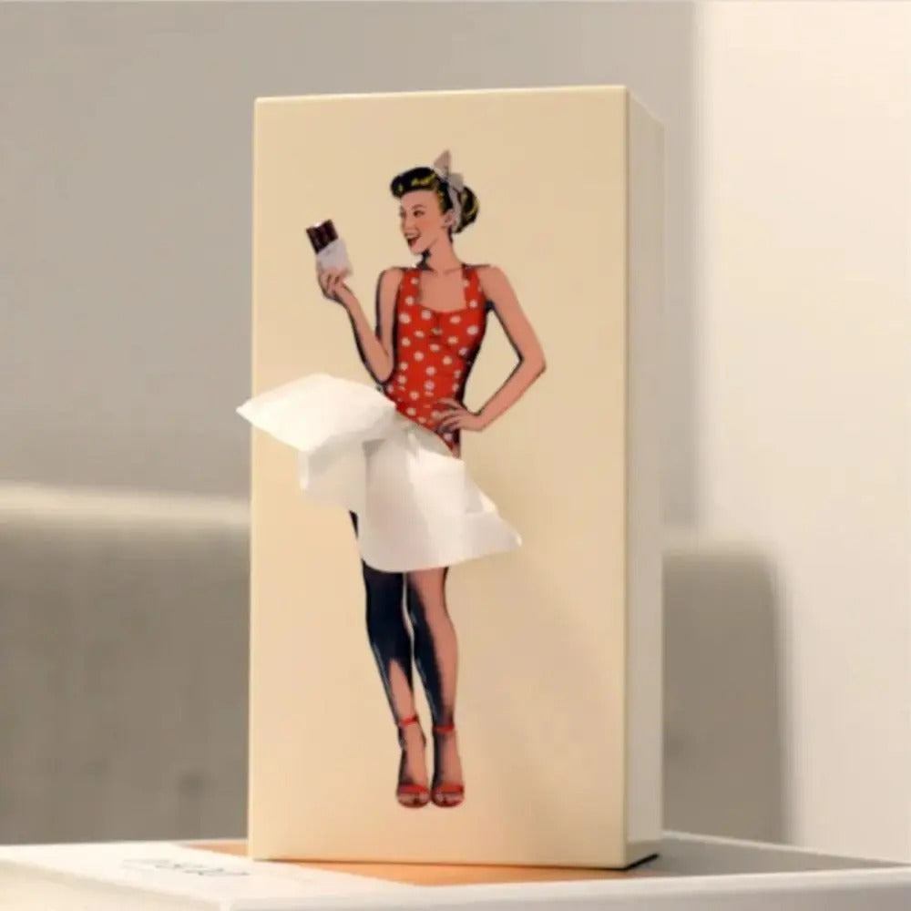 Skirt Girl Tissue Box Cover 4