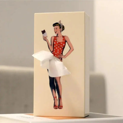 Skirt Girl Tissue Box Cover 4