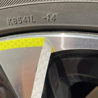 Car Wheel Tire Rims Reflective  Sticker Stripes 4