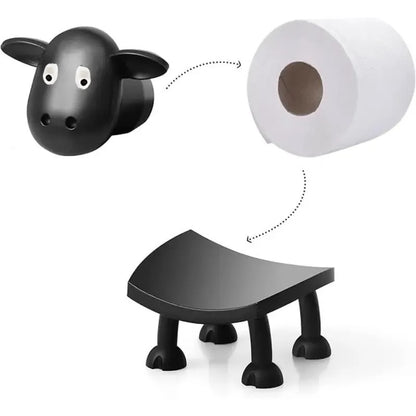 Sheep Toilet Roll Holder - Funny Toilet Paper Holder 3pcs 4