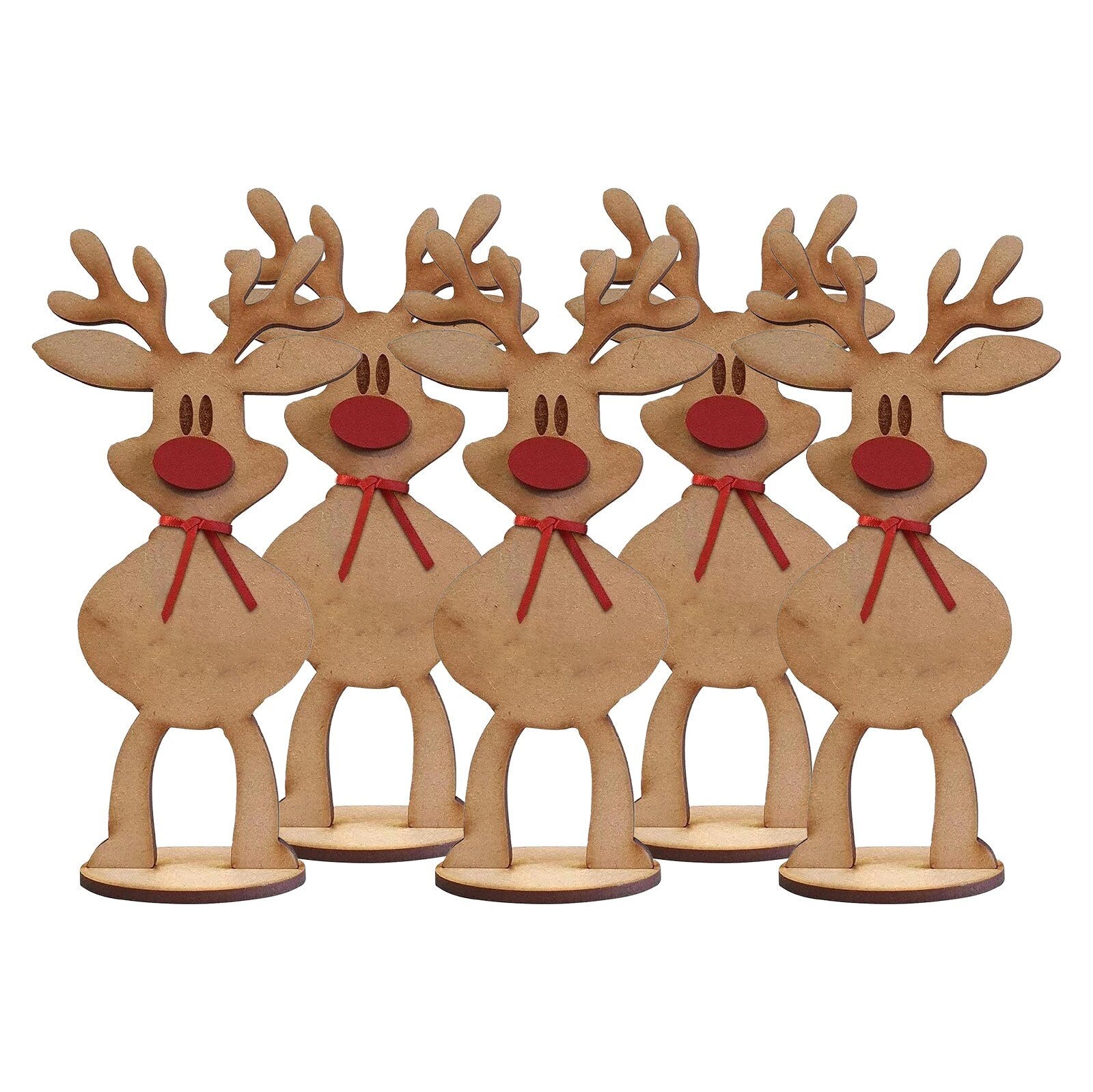 Personalized Freestanding Reindeer-5PCS 4