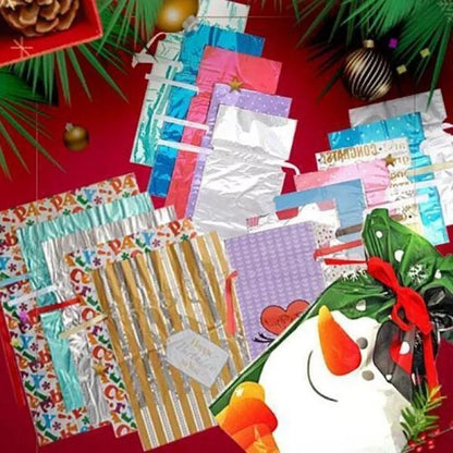 Christmas Drawstring Gift Bag Pack-5pcs 4