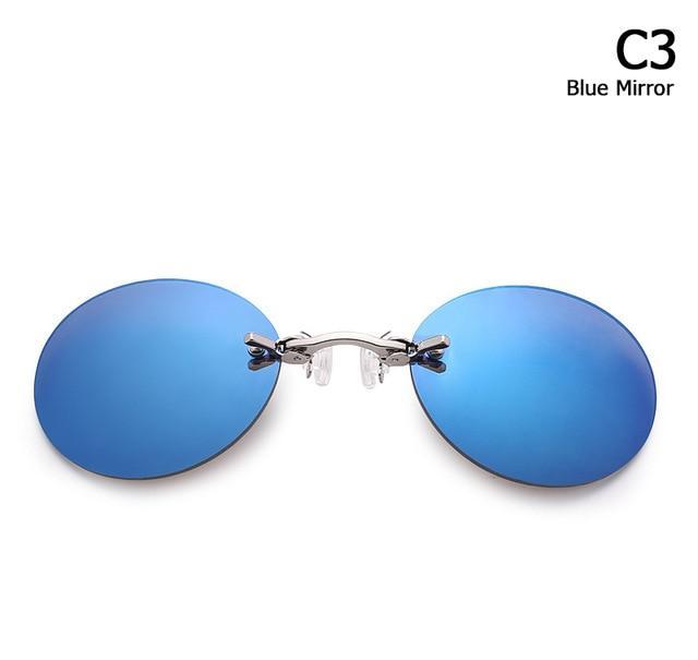 Men's Rimless Clamp Glasses 4