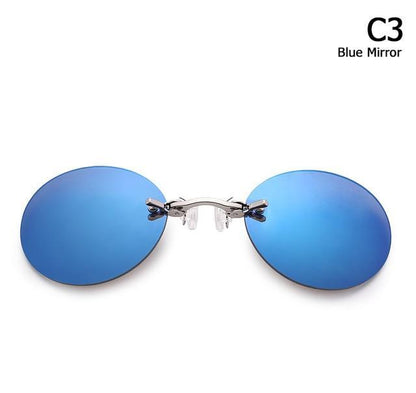 Men's Rimless Clamp Glasses 4
