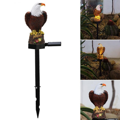 Eagle Figure Garden Solar Post 4