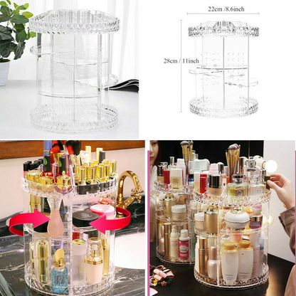 Rotating Crystal Cosmetic Storage Box 3