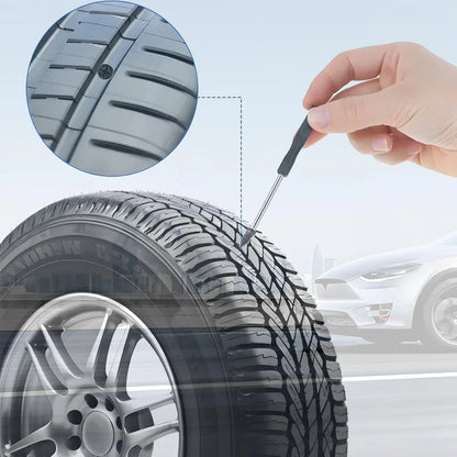 100-Piece Tire Repair Kit – Self-Service Screws & Tools with Screwdriver for Car & Motorcycle 4