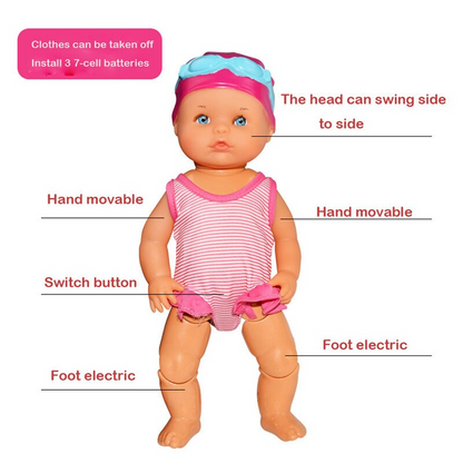 Electric waterproof swimming doll 4