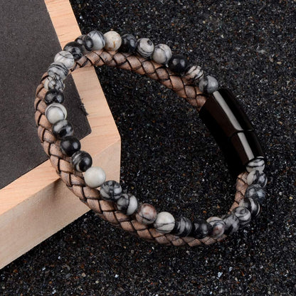 Tiger Eye Natural Lava Bracelet 4