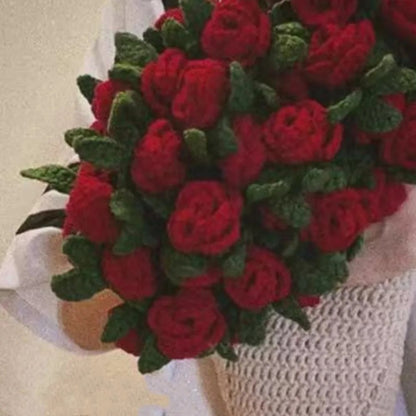 Crochet Rose Bouquet Blanket 80CM 4