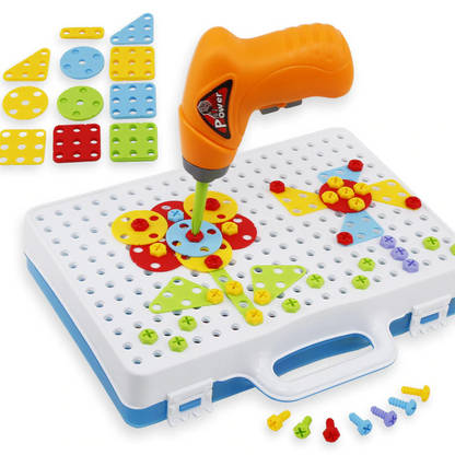 Toy Electric Drill Screws Puzzle Assembled 4