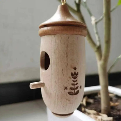 Wooden Hummingbird House 4