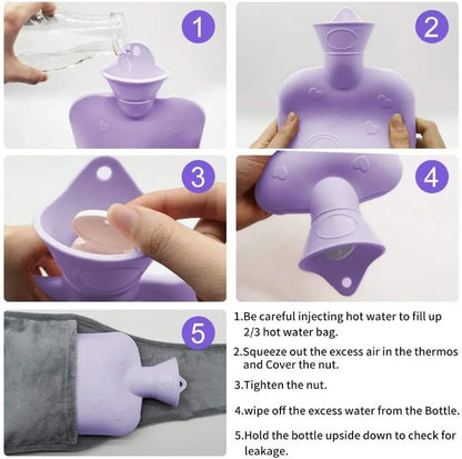 Plush Refillable Hot Water Bottle Belt 4