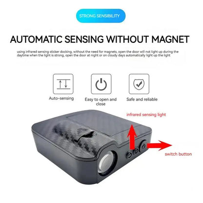 Wireless Car Door Welcome Logo LED Projector 2Pcs 4