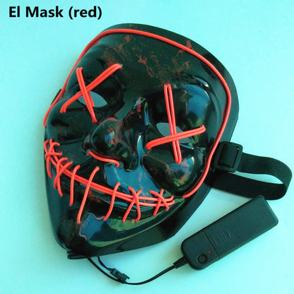Halloween Party & Rave Glow Mask- 4