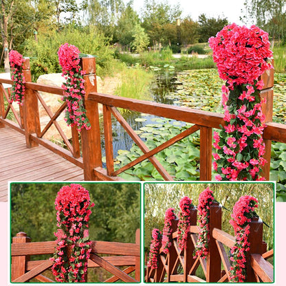 Vivid Artificial Hanging Orchid Bunch 4