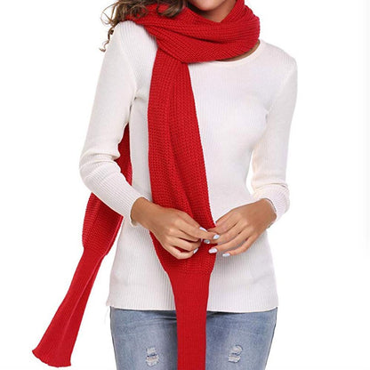 Sleeve Wool Scarf 1