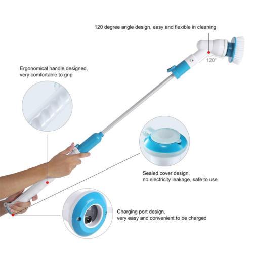 Power Cleaning Scrubber With Extension Handle 4