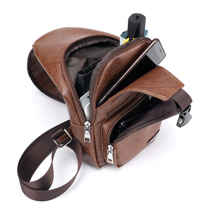 Cross-Chest Bag with USB Charging Socket 3