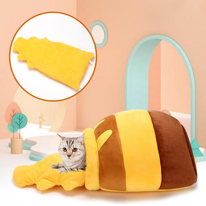 Comfy Honey Pot Pet Plush Bed 4